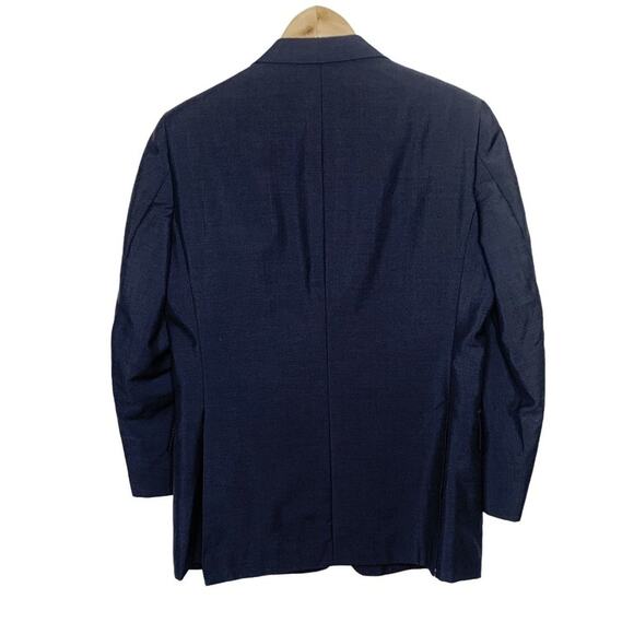 Burberrys Vintage Wool Mohair Blazer Jacket Men's Navy Blue 30 Designer - Picture 7 of 14